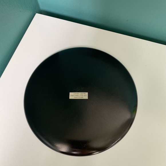 STUNNING Vintage MCM Owl Family of 3 on Branch Gold Display Plate Made in Japan - Picture 9 of 10